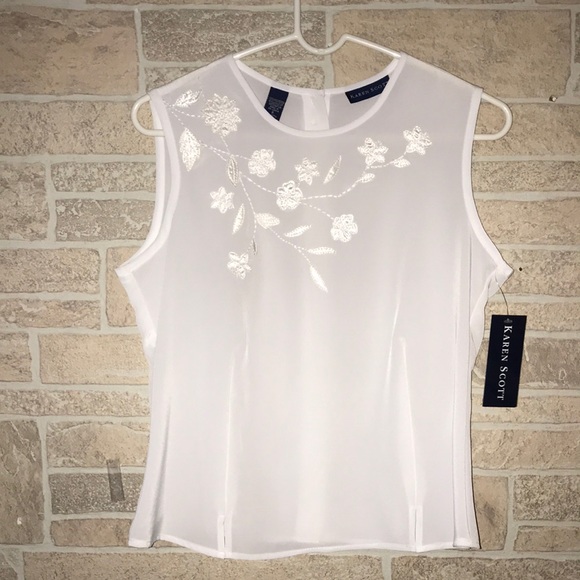 Karen Scott Tops - ✅Karen Scott Sleeveless Blouse